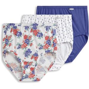 imageJockey Womens Elance Brief  3 PackFuture DuskGrape Brush DotFloral Wallpaper