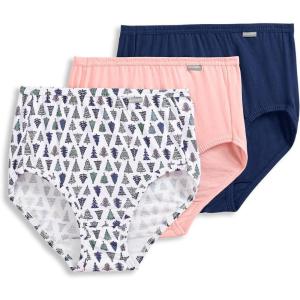 imageJockey Womens Elance Brief  3 PackInvisible PinkAlba TreesInkwell