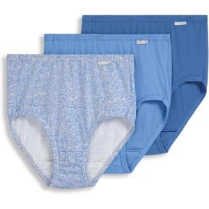 imageJockey Womens Elance Brief  3 PackTrue BlueSpiraling ShellsPicasso Blue