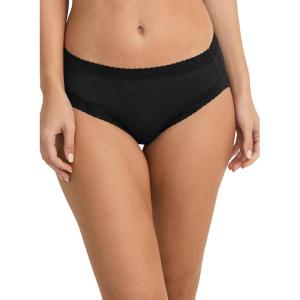 imageJockey Womens Soft Stretch Lace Supersoft Hi CutBlack