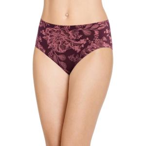 imageJockey Womens Underwear Invisible Edge Microfiber BriefLuminous Floral