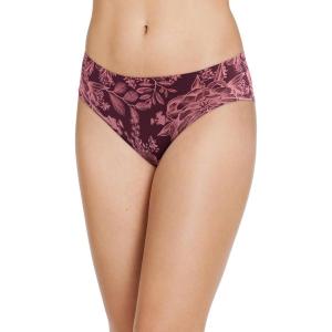 imageJockey Womens Underwear Invisible Edge Microfiber HipsterLuminous Floral