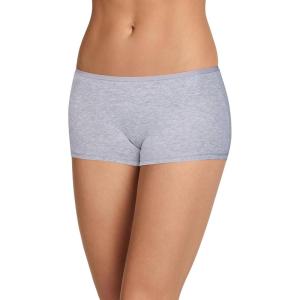 imageJockey Womens Underwear Organic Cotton Stretch BoyshortGrey Heather