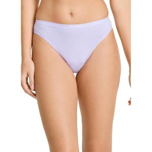 imageJockey Womens Underwear Worry Free Cotton Stretch Light Absorbency ThongViolet Veil