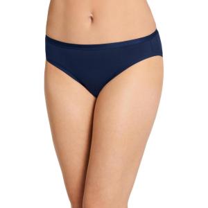 imageJockey Womens Underwear Worry Free Cotton Stretch Moderate Absorbency BikiniJust Past Midnight Blue