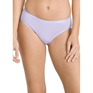 imageJockey Womens Underwear Worry Free Cotton Stretch Moderate Absorbency BikiniViolet Veil