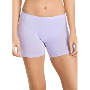 imageJockey Womens Underwear Worry Free Cotton Stretch Moderate Absorbency Boxer BriefViolet Veil