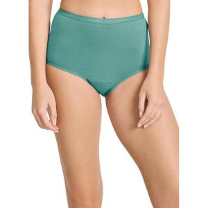 imageJockey Womens Underwear Worry Free Cotton Stretch Moderate Absorbency BriefAquamarine