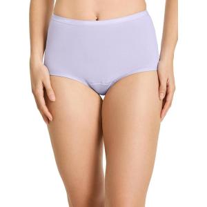 imageJockey Womens Underwear Worry Free Cotton Stretch Moderate Absorbency BriefViolet Veil