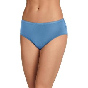 imageJockey Womens Underwear Worry Free Cotton Stretch Moderate Absorbency HipsterDusk Blue