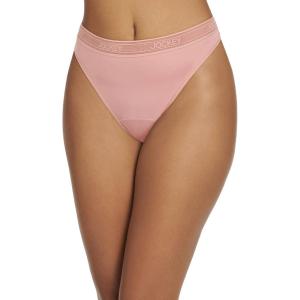 imageJockey Womens Underwear Worry Free Microfiber Light Absorbency ThongEarth Rose