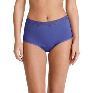 imageJockey Womens Underwear Worry Free Microfiber Moderate Absorbency BriefFuture Dusk
