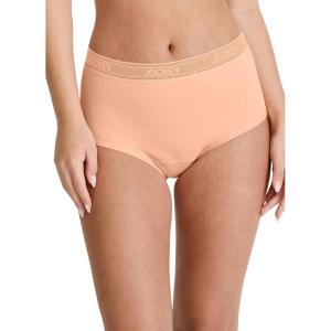 imageJockey Womens Underwear Worry Free Microfiber Moderate Absorbency BriefPeach Smoothie