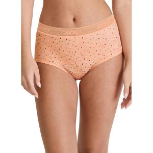 imageJockey Womens Underwear Worry Free Microfiber Moderate Absorbency BriefPeach Starlight