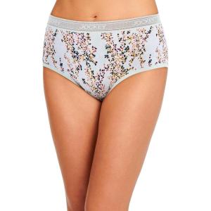 imageJockey Womens Underwear Worry Free Microfiber Moderate Absorbency BriefPetals