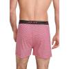 imageJockey Mens Underwear ActiveBlend Knit 5quot BoxerRed Frolic Stripe