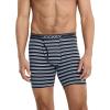 imageJockey Mens Underwear Lightweight Cotton Blend 7quot Long Leg Boxer Brief  4 PackBluest BlueSuitable StripeTrue NavyRed Pear