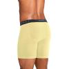 imageJockey Mens Underwear Lightweight Cotton Blend 7quot Long Leg Boxer Brief  4 PackLight YellowBlue ChambrayGentle StripeTrue Navy