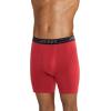 imageJockey Mens Underwear Lightweight Cotton Blend 7quot Long Leg Boxer Brief  4 PackNavy HeatherRacing RedRough BlueQuartz Grey Stripe