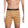 imageJockey Mens Underwear Lightweight Cotton Blend 7quot Long Leg Boxer Brief  4 PackSolid GreyDaring StripeCaspian SeaBattleship Grey
