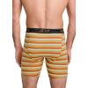 imageJockey Mens Underwear Lightweight Cotton Blend 7quot Long Leg Boxer Brief  4 PackSolid GreyDaring StripeCaspian SeaBattleship Grey