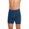 imageJockey Mens Underwear Lightweight Cotton Blend 7quot Long Leg Boxer Brief  4 PackSparkling WatersSky BlueWashed Heather DenimInkwell