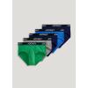 imageJockey Mens Underwear Lightweight Cotton Blend Brief  5 PackJust Past MidnightShamrock GreenQuartz GreyTropical BlueJust Past Midnight