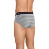 imageJockey Mens Underwear Lightweight Cotton Blend Brief  5 PackNavy HeatherRacing RedRough BlueQuartz Grey StripeRough Blue