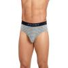 imageJockey Mens Underwear Lightweight Cotton Blend Brief  5 PackNavy HeatherRacing RedRough BlueQuartz Grey StripeRough Blue