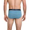 imageJockey Mens Underwear Lightweight Cotton Blend Brief  5 PackTrue NavyTeal SlateDaring Stripe BluesSpearmintTrue Navy