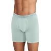 imageJockey Mens Underwear Organic Cotton Stretch 65quot Boxer Brief  3 PackSubtle MintGrey DoveBlue Chambray