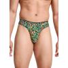 imageJockey Mens Underwear True Style Thong  3 PackBright TropicsBlackShoreline Stripe