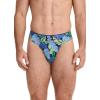 imageJockey Mens Underwear True Style Thong  3 PackFanning FloraTrue BlueFrolic Stripe