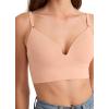 imageJockey Womens Bra Seamfree Smooth TShirt BralettePeach Smoothie