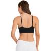 imageJockey Womens Bra Seamfree Stretch Cami Strap BraletteBlack