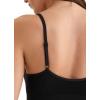imageJockey Womens Bra Seamfree Stretch Cami Strap BraletteBlack