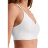 imageJockey Womens Bra Seamfree Stretch Cami Strap BraletteWhite
