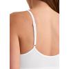 imageJockey Womens Bra Seamfree Stretch Cami Strap BraletteWhite