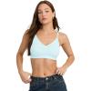 imageJockey Womens Bra Seamfree Stretch Cami Strap BraletteEcho Blue