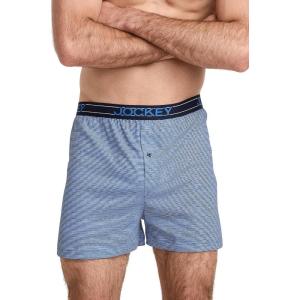 imageJockey Mens Underwear ActiveBlend Knit 5quot BoxerFrolic Stripe