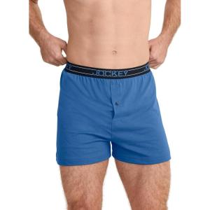 imageJockey Mens Underwear ActiveBlend Knit 5quot BoxerTrue Blue