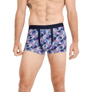 imageJockey Mens Underwear Chafe Proof Pouch Cotton Stretch 3quot TrunkGrey Starlight Geo