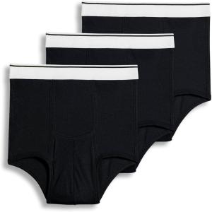 imageJockey Mens Underwear Pouch Brief  3 PackBlack