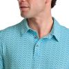 imageJockey Mens Activewear EVERACTIVE PoloCaspian Sea Painted Tile Geo