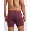 imageJockey Mens Underwear Mens Boxer Briefs With Pouch Sport Stability Microfiber 9quot Long Leg Boxer BriefBlack Currant