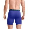 imageJockey Mens Underwear Mens Boxer Briefs With Pouch Sport Stability Microfiber 9quot Long Leg Boxer BriefValiant Blue