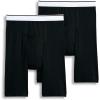 imageJockey Mens Underwear Pouch 10quot Midway Brief  2 PackBlack