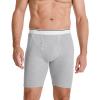 imageJockey Mens Underwear Pouch 10quot Midway Brief  2 PackGrey HeatherMalibu Red