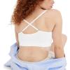 imageJockey Womens Bra Seamfree Light Support BraletteWhite