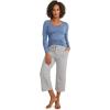 imageJockey Womens Sleepwear Organic Cotton Stretch CapriGrey Heather